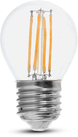 V-TAC VT-2386 LED Bulb - 130lm/w - Golf - E27 Holder - IP20 - Transparent - 6W- 800 Lumens - 6400K