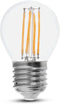 V-TAC VT-2386 LED Bulb - 130lm/w - Golf - E27 Holder - IP20 - Transparent - 6W- 800 Lumens - 6400K