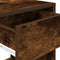 vidaXL - Nachtkastjes - 2 - st - met - lade - 35x34x66,5 - cm - gerookt - eikenkleurig