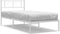 vidaXL - Bedframe - met - hoofdbord - metaal - wit - 90x190 - cm