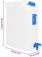 vidaXL - Watertank - met - kraan - 20 - L - kunststof - transparant
