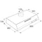 Etna AO460WIT - Onderbouw afzuigkap - 129 W - Wit