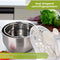 HI NATURE™ Slacentrifuge - 100% RVS Core Rotare Salade Spinner | Sla-centrifuge met Roestvrijstalen Binnenmand | Salade droger met RVS Zeef- Inclusief