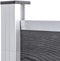 vidaXL - Schutting - 526x106 - cm - HKC - grijs