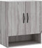 vidaXL - Wandkast - 60x31x70 - cm - bewerkt - hout - grijs - sonoma - eikenkleurig