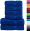 vidaXL - 6-delige - Handdoekenset - SOLUND - 600 - g/m² - blauw