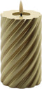 swirl led kaars goud 12,5x7,5cm