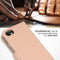Selencia Echt Lederen Bookcase - Flip Cover - 3 Pashouders - Roze (iPhone SE (2022) iPhone SE (2020) iPhone 8, iPhone 7, iPhone 6s iPhone 6)