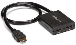 Startech.com ST122HD4KU - 4K HDMI 2-poorts videosplitter - 1x2 HDMI splitter - Zwart
