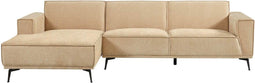 Tower living Leeds 2,5-seater AR + Chaise Lounge L Beige
