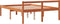 vidaXL - Seniorenbed - massief - grenenhout - wasbruin - 140x190 - cm