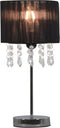 vidaXL Bureaulamp rond E27 zwart