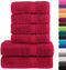vidaXL - 6-delige - Handdoekenset - SOLUND - 600 - g/m² - rood