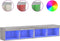 vidaXL - Tv-meubels - met - LED-verlichting - 2 - st - 80x30x30 - cm - grijs - sonoma