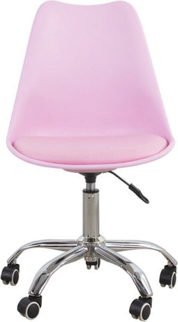 Bureaustoel - hoogte verstelbaar 47-57 cm - roze