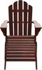 vidaXL - Tuinstoel - met - voetenbank - hout - bruin