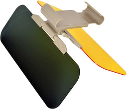 Carpoint 2 in 1 Zonneklepverlenger - Bescherming tegen Laagstaande Zon en Slecht Zicht - Geel