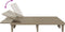 vidaXL - Ligbed - 2-persoons - 155x138x83 - cm - polypropeen - lichtbruin