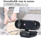 iMoshion 2K Quad-HD Webcam voor PC - Webcam met Microfoon en Privacy Cover - 360 graden draaibaar - Plug & Play - Zwart