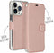 Accezz Hoesje Geschikt voor iPhone 14 Pro Hoesje Met Pasjeshouder - Accezz Xtreme Wallet Bookcase - Rosé Goud