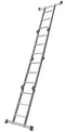 Batavia Aluminium Multifunctionele Ladder 4x3 sporten - Hoogte 165 cm - Werkhoogte 339 cm - Compact