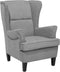 ABSON - Fauteuil - Grijs - Polyester