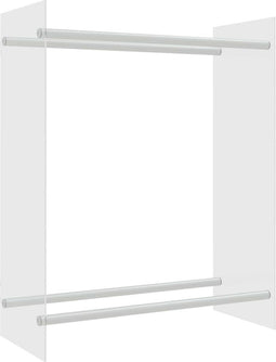 vidaXL - Haardhoutrek - 80x35x100 - cm - gehard - glas - transparant