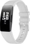 iMoshion Bandje Geschikt voor Fitbit Ace 2 - iMoshion Siliconen band gekleurde gesp - Wit