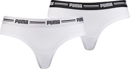PUMA Cotton/Modal Dames Brazilian - Comfortabele pasvorm - Wit