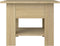 vidaXL - Salontafel - 55x55x42 - cm - bewerkt - hout - sonoma - eikenkleurig