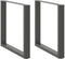 vidaXL - Eettafelpoten - 2 - st - U-vormig - 90x(72-73) - cm - staal - antraciet