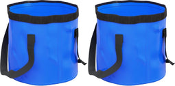 Emmers 2 st inklapbaar 30 L PVC blauw