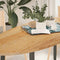 vidaXL - Tafelblad - 140x60x2 - cm - ovaal - massief - eikenhout - lichtbruin