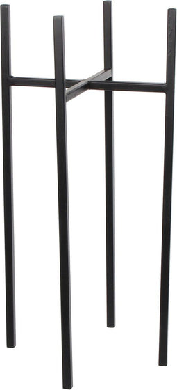 Mica Decorations Ascot Plantenstandaard - L24 x B24 x H55 cm - Metaal - Zwart