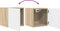 vidaXL - Tv-wandmeubelen - 4 - st - 30,5x30x30 - cm - wit - en - sonoma - eikenkleurig