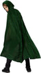 dressforfun - Mystieke fluwelen cape - Mouwloze cape met klittenbandsluiting - Groen