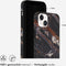 Selencia iPhone 14 Plus - Back Cover - 100% gerecycled - Zwart Marmer