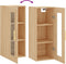 vidaXL - Hangkast - 34,5x34x90 - cm - sonoma - eikenkleurig