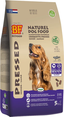 5 kg Bf petfood geperst senior lam hondenvoer