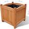 vidaXL - Plantenbakken - verhoogd - 4 - st - 30x30x30 - cm