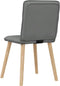 vidaXL - Eetkamerstoelen - 2 - st - stof - donkergrijs