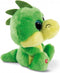 Nici pluche knuffel - draak Mcdamon - groen - 15 cm