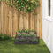vidaXL - Tuinbak - 3-laags - 90x90x35 - cm - Zwart - Staal