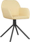 vidaXL - Eetkamerstoelen - draaibaar - 2 - st - fluweel - crèmekleurig
