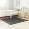 vidaXL - Shaggy - Tapijt - met - Latex - Achterkant - Donkergrijs - 120x120 - cm