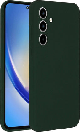 Accezz Samsung Galaxy A35 - Liquid Silicone Backcover - Schokabsorberend - Forest Green