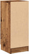 vidaXL - Dressoir - 30x30x70 - cm - bewerkt - hout - oud - houtkleurig