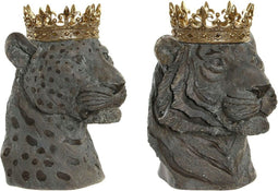 Decoratieve figuren DKD Home Decor Hars Dier (2 pcs) (27.5 x 23.5 x 33 cm)