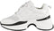 GUESS Jennea 2 Active Lady - Chunky Sneakers - Glitterstof - Wit