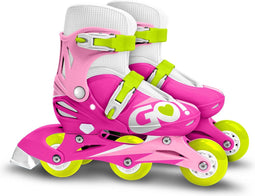 Skids Control Inline Skates Verstelbaar Roze/wit Maat 27-30